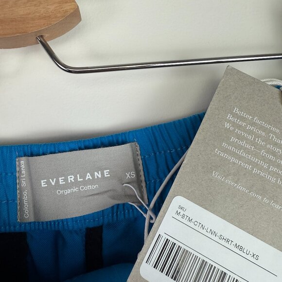 Everlane Men The Cotton Linen Blend Cargo Shorts Horizon Blue XS - Picture 5 of 6
